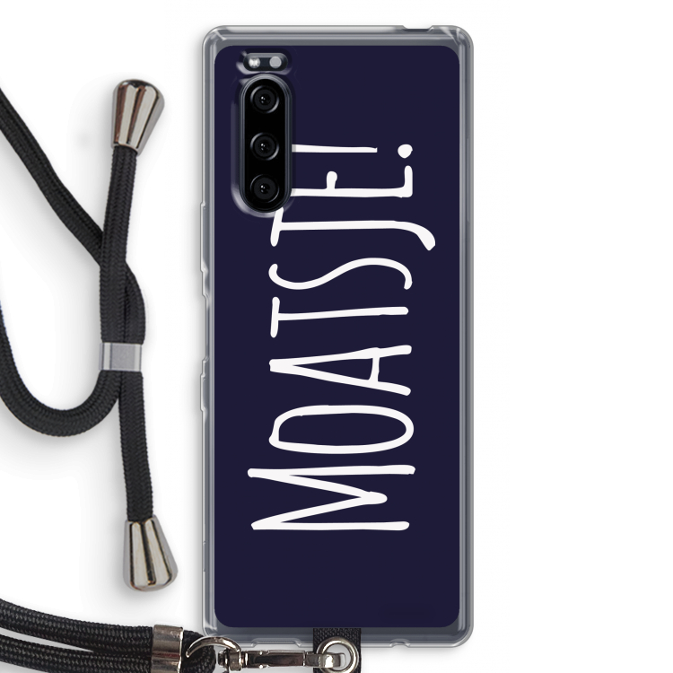 Moatsje!: Sony Xperia 5 Transparant Hoesje met koord