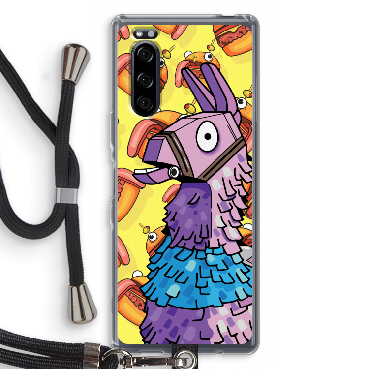 Loot Burger: Sony Xperia 5 Transparant Hoesje met koord