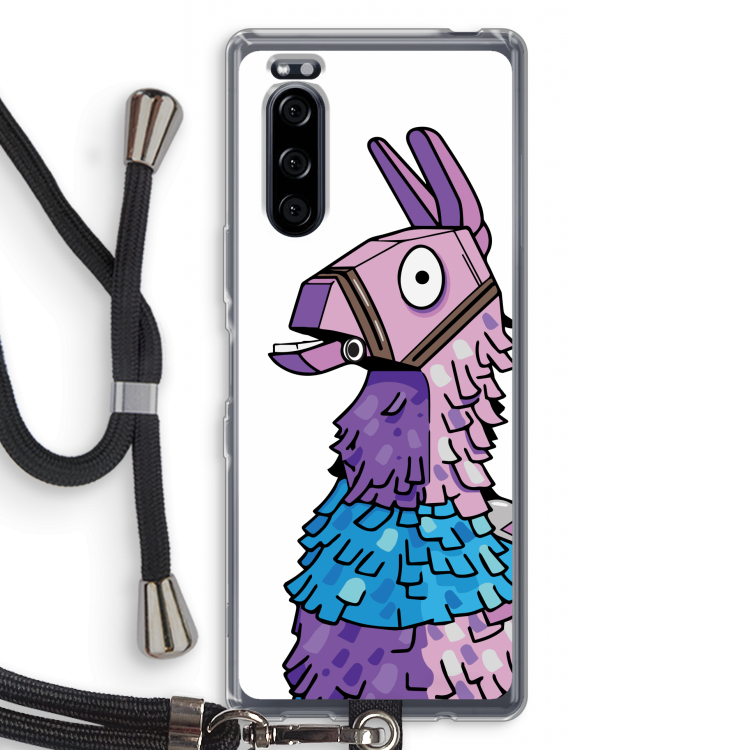 Lama: Sony Xperia 5 Transparant Hoesje met koord