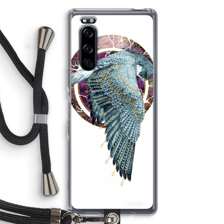 Golden Falcon: Sony Xperia 5 Transparant Hoesje met koord