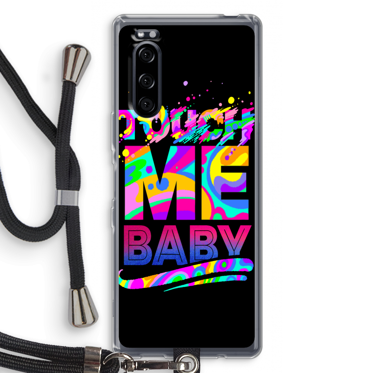 Touch Me: Sony Xperia 5 Transparant Hoesje met koord