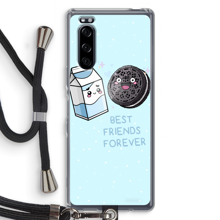 Best Friend Forever: Sony Xperia 5 Transparant Hoesje met koord