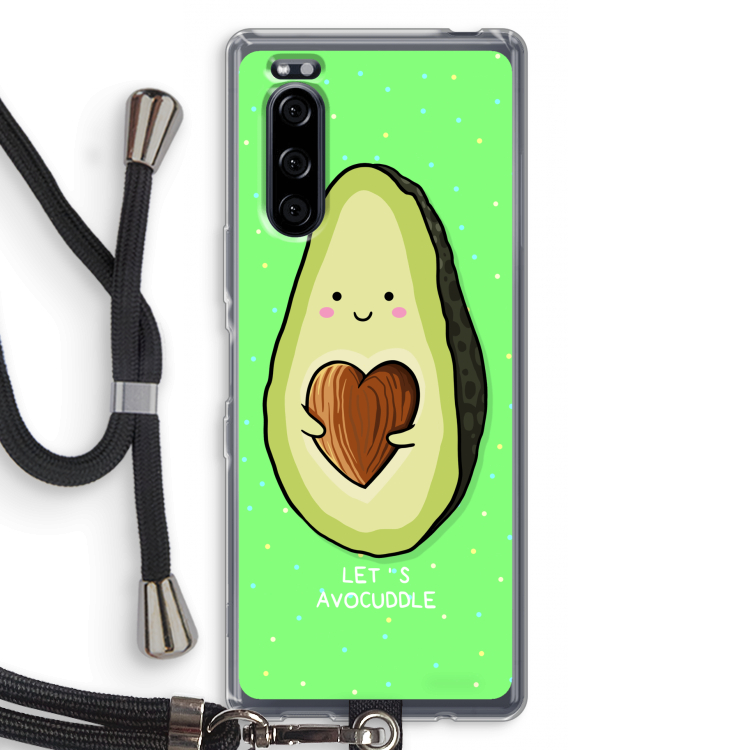 Avocuddle: Sony Xperia 5 Transparant Hoesje met koord