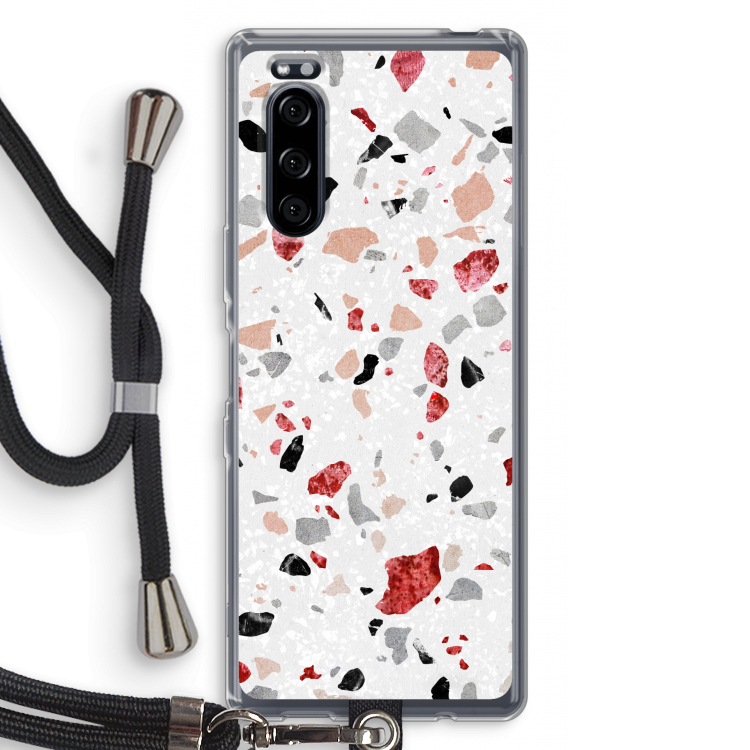 Terrazzo N°12: Sony Xperia 5 Transparant Hoesje met koord