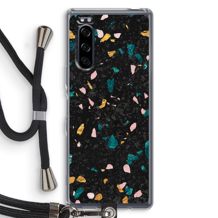 Terrazzo N°10: Sony Xperia 5 Transparant Hoesje met koord