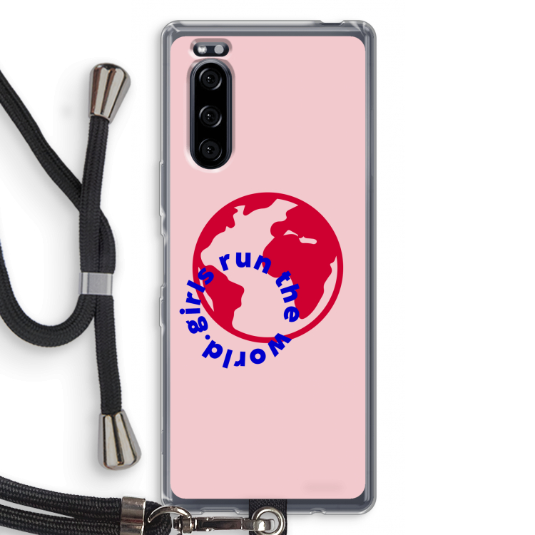 Run The World: Sony Xperia 5 Transparant Hoesje met koord