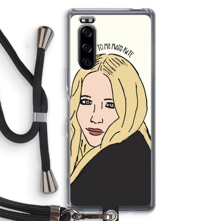 Mary Kate: Sony Xperia 5 Transparant Hoesje met koord