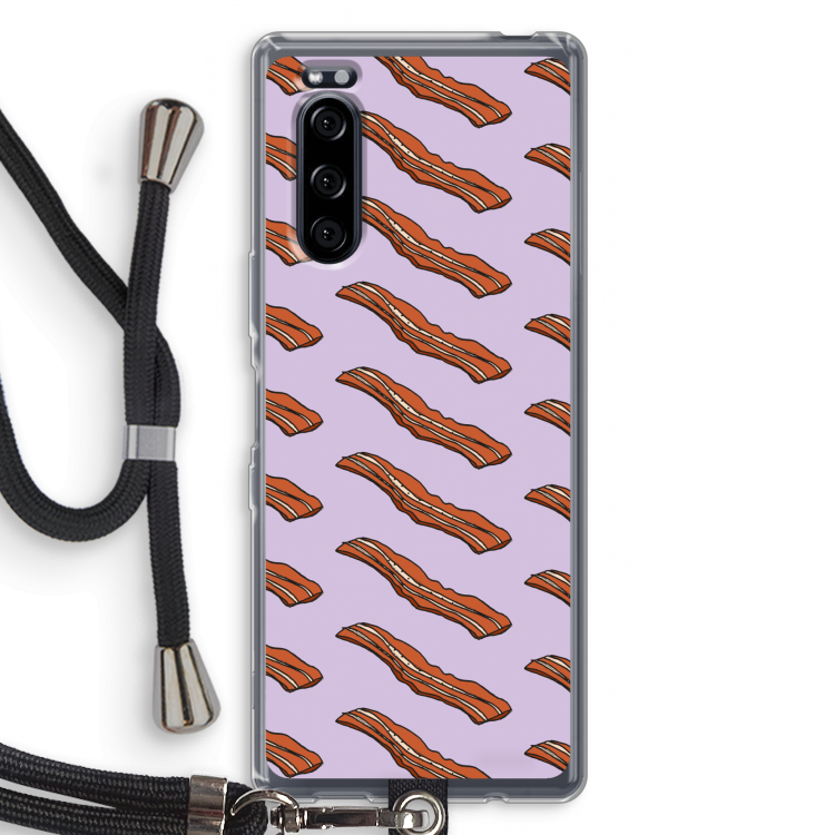 Bacon to my eggs #2: Sony Xperia 5 Transparant Hoesje met koord
