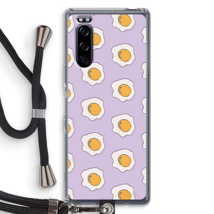 Bacon to my eggs #1: Sony Xperia 5 Transparant Hoesje met koord