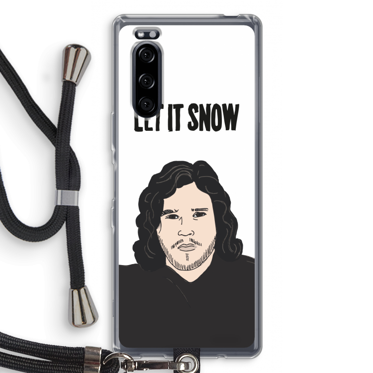 Let It Snow: Sony Xperia 5 Transparant Hoesje met koord