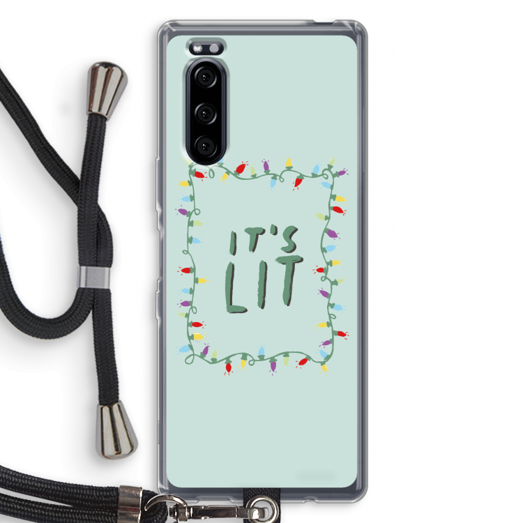 It's Lit: Sony Xperia 5 Transparant Hoesje met koord