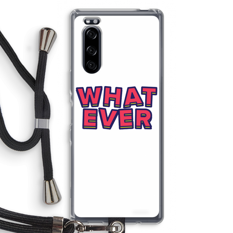 Whatever: Sony Xperia 5 Transparant Hoesje met koord