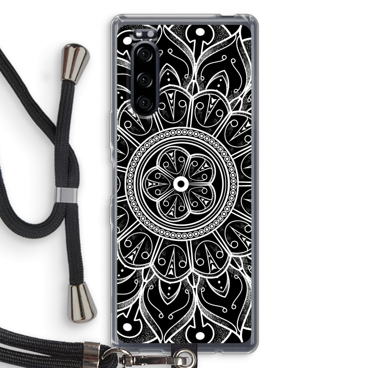 Roses Are Red: Sony Xperia 5 Transparant Hoesje met koord