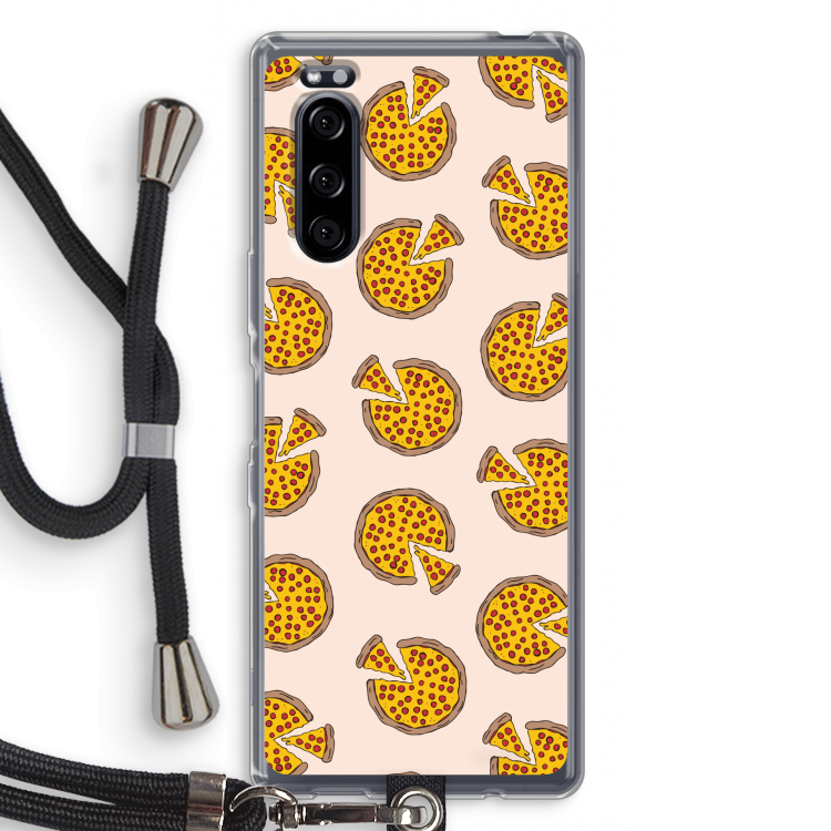 You Had Me At Pizza: Sony Xperia 5 Transparant Hoesje met koord