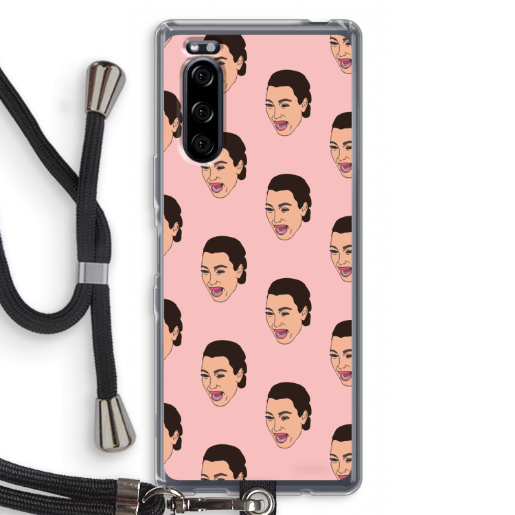 Ugly Cry Call: Sony Xperia 5 Transparant Hoesje met koord