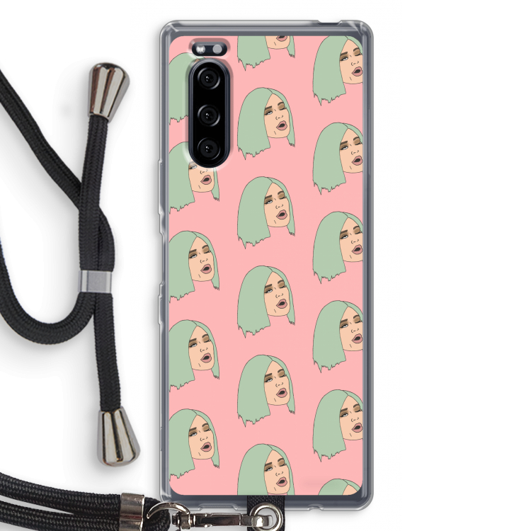 King Kylie: Sony Xperia 5 Transparant Hoesje met koord