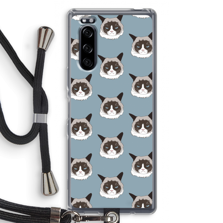 It's a Purrr Case: Sony Xperia 5 Transparant Hoesje met koord