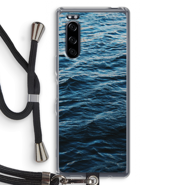 Oceaan: Sony Xperia 5 Transparant Hoesje met koord