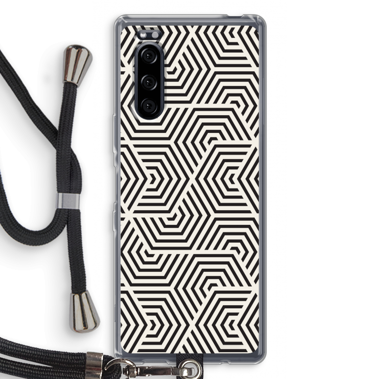 Magic pattern: Sony Xperia 5 Transparant Hoesje met koord