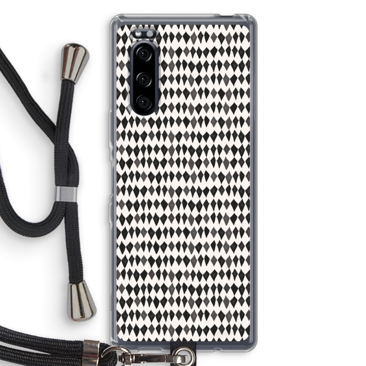 Crazy shapes: Sony Xperia 5 Transparant Hoesje met koord