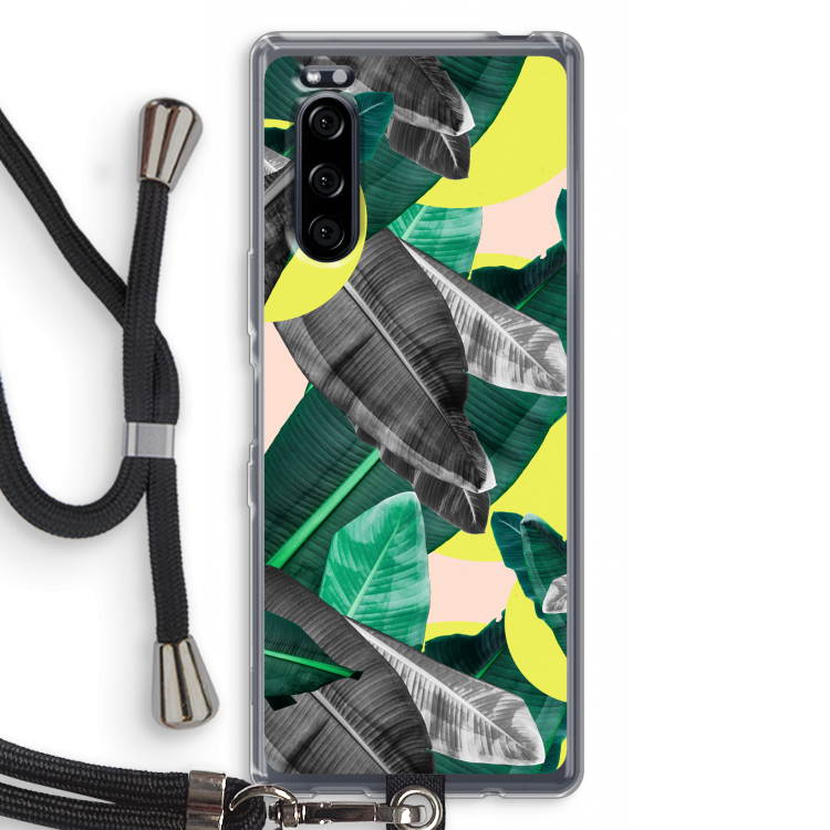 Fantasie jungle: Sony Xperia 5 Transparant Hoesje met koord