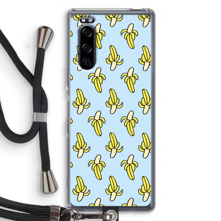 Bananas: Sony Xperia 5 Transparant Hoesje met koord