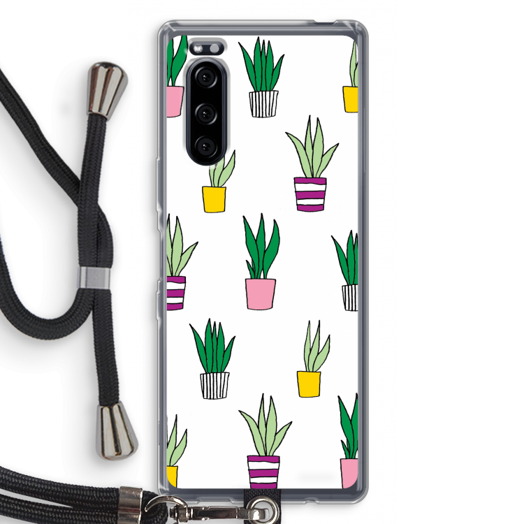 Sanseveria: Sony Xperia 5 Transparant Hoesje met koord
