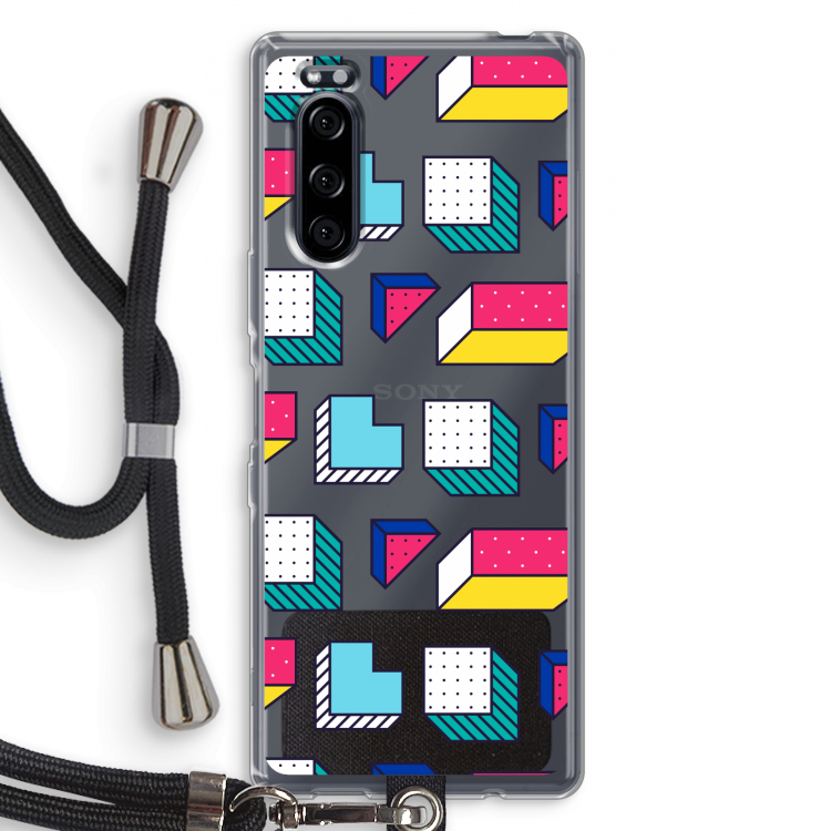 8-bit N°7: Sony Xperia 5 Transparant Hoesje met koord