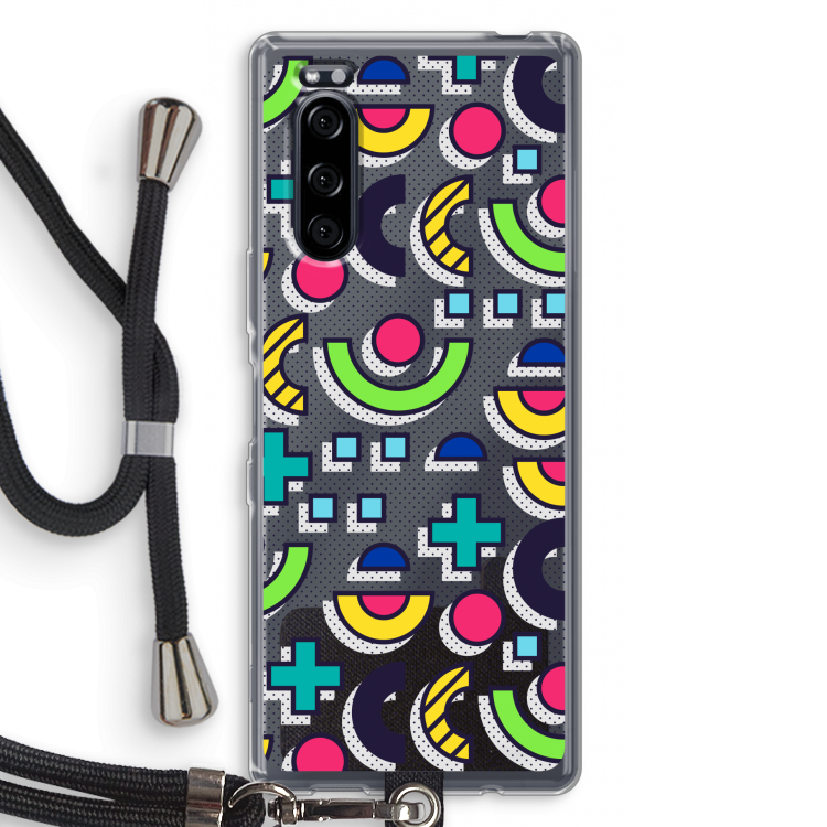 8-bit N°6: Sony Xperia 5 Transparant Hoesje met koord