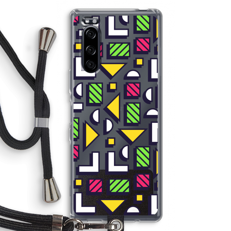 8-bit N°4: Sony Xperia 5 Transparant Hoesje met koord