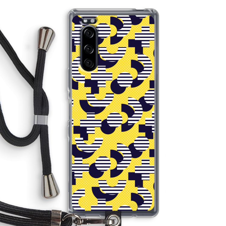 8-bit N°3: Sony Xperia 5 Transparant Hoesje met koord