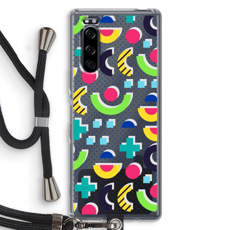 8-bit N°1: Sony Xperia 5 Transparant Hoesje met koord