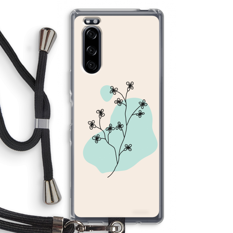Love your petals: Sony Xperia 5 Transparant Hoesje met koord