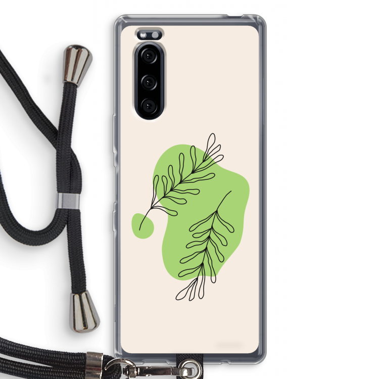 Beleaf in you: Sony Xperia 5 Transparant Hoesje met koord