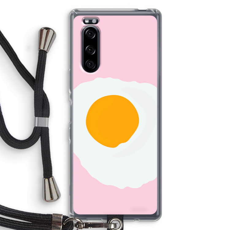 Sunny side up: Sony Xperia 5 Transparant Hoesje met koord