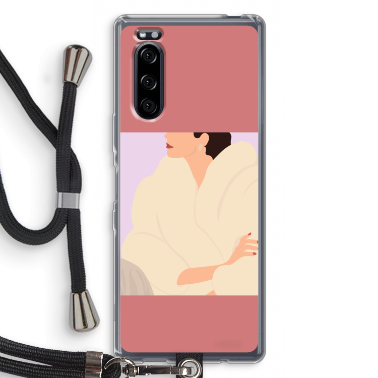 Cosy: Sony Xperia 5 Transparant Hoesje met koord