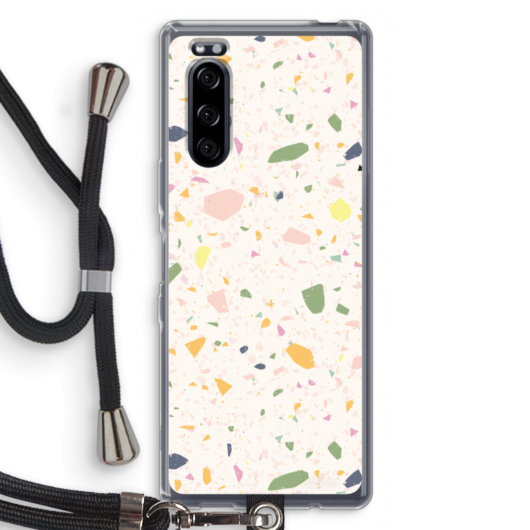 Terrazzo N°21: Sony Xperia 5 Transparant Hoesje met koord