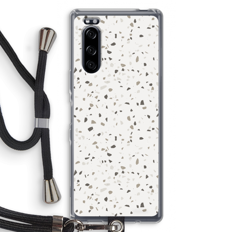 Terrazzo N°14: Sony Xperia 5 Transparant Hoesje met koord