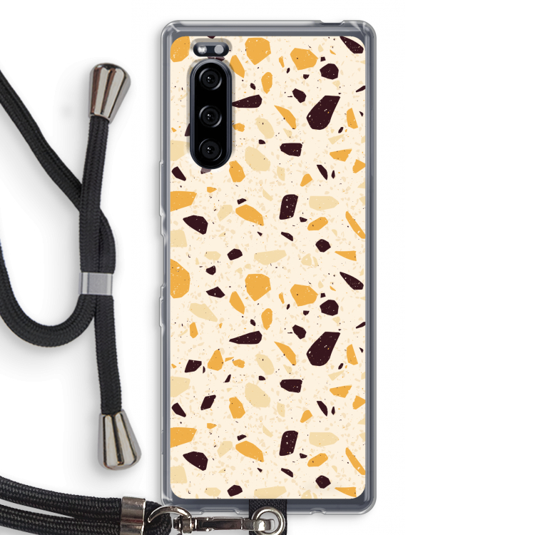 Terrazzo N°13: Sony Xperia 5 Transparant Hoesje met koord