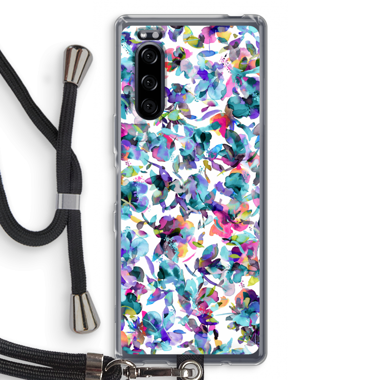 Hibiscus Flowers: Sony Xperia 5 Transparant Hoesje met koord