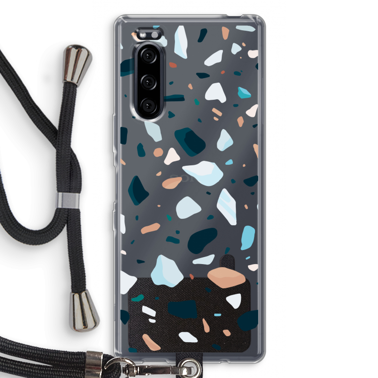 Terrazzo N°13: Sony Xperia 5 Transparant Hoesje met koord