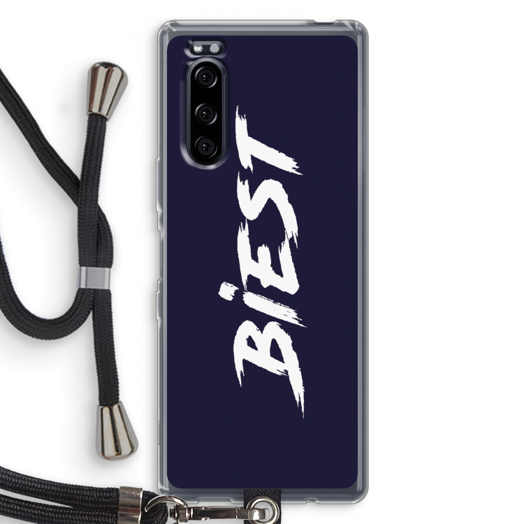 Biest: Sony Xperia 5 Transparant Hoesje met koord