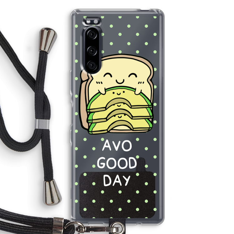 Avo Good Day: Sony Xperia 5 Transparant Hoesje met koord