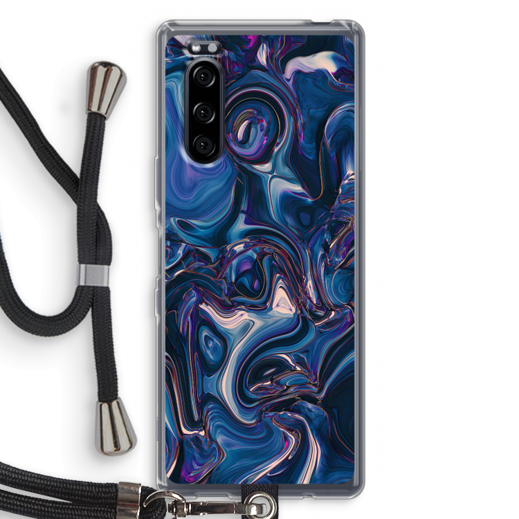 Mirrored Mirage: Sony Xperia 5 Transparant Hoesje met koord