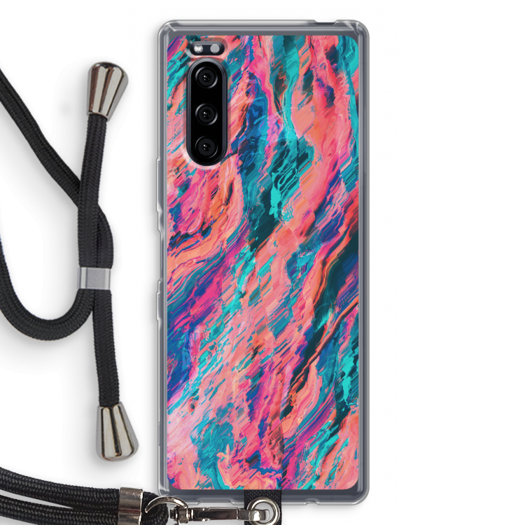 Electric Times: Sony Xperia 5 Transparant Hoesje met koord