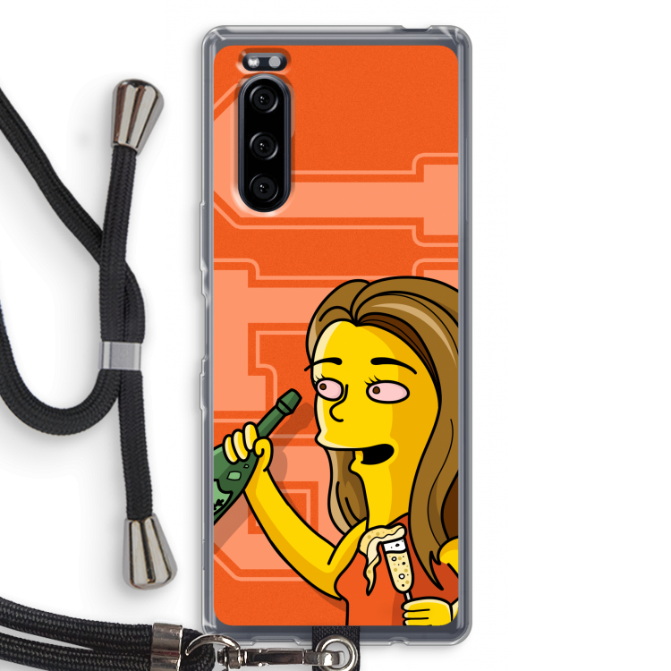 Jamie Lee Simpson: Sony Xperia 5 Transparant Hoesje met koord