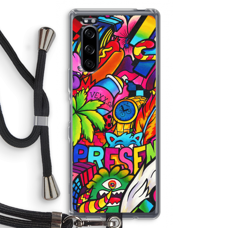 Represent: Sony Xperia 5 Transparant Hoesje met koord