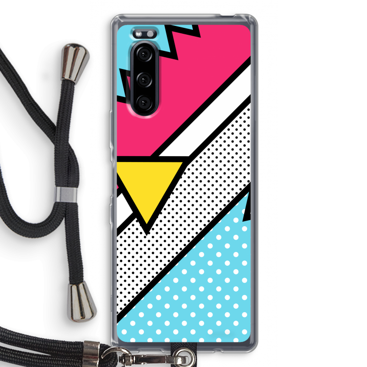 Pop Art #3: Sony Xperia 5 Transparant Hoesje met koord
