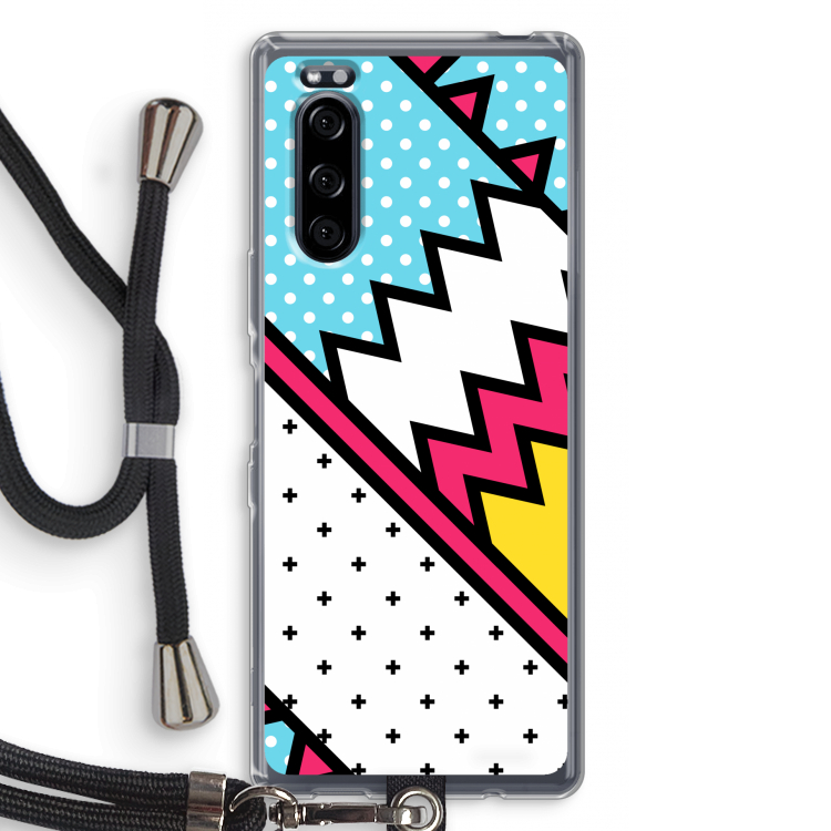 Pop Art #2: Sony Xperia 5 Transparant Hoesje met koord