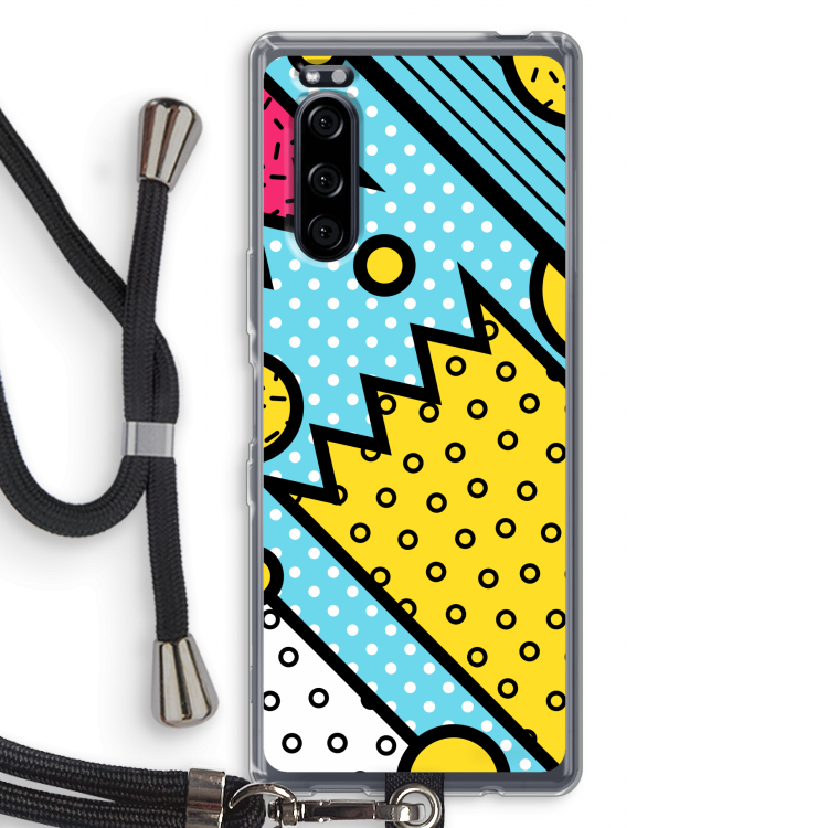 Pop Art #1: Sony Xperia 5 Transparant Hoesje met koord